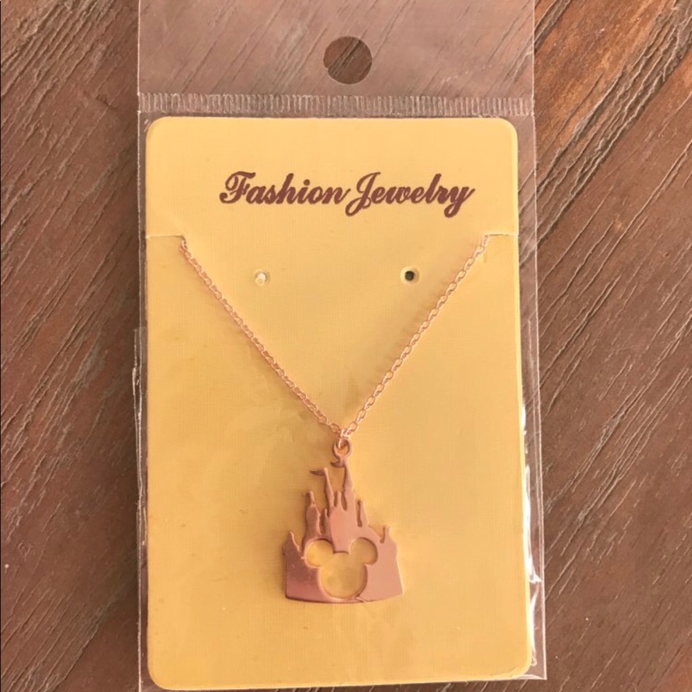 Brand New Mickey Mouse Disney Castle Necklace - Picture 5 of 6